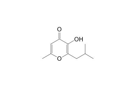 3-Hydroxy-2-isobutyl-6-methyl-pyran-4-one