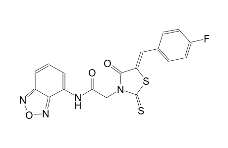 N-(2,1,3-benzoxadiazol-4-yl)-2-[(5Z)-5-(4-fluorobenzylidene)-4-oxo-2-thioxo-1,3-thiazolidin-3-yl]acetamide