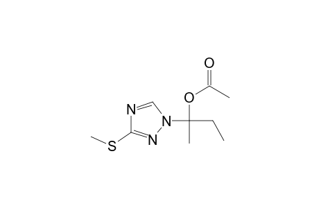 1H-1,2,4-Triazole-1-methanol, .alpha.-ethyl-.alpha.-methyl-3-(methylthio)-, acetate (ester)