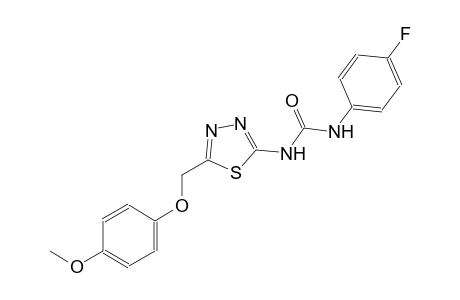 N-(4-fluorophenyl)-N'-{5-[(4-methoxyphenoxy)methyl]-1,3,4-thiadiazol-2-yl}urea