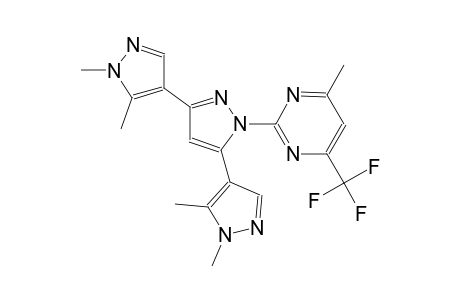 1,1'',5,5''-tetramethyl-1'-(4-methyl-6-(trifluoromethyl)pyrimidin-2-yl)-1H,1'H,1''H-4,3':5',4''-terpyrazole