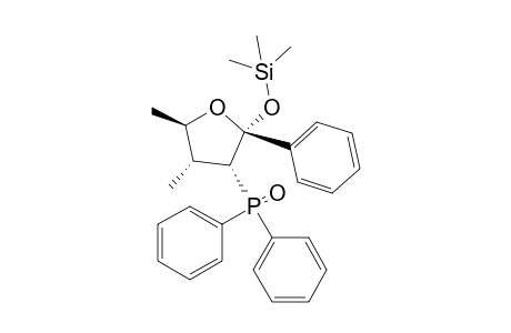 (2R*,3R*,4R*,5R*)-3-Diphenylphiosphinoyl-4,5-dimethyl-2-phenyl-2-trimethylsilyloxytetrahydrofuran