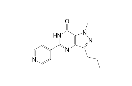 1-Methyl-3-propyl-5-(4-pyridyl)-4H-pyrazolo[4,3-d]pyrimidin-7-one