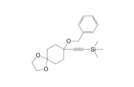 2-(8-benzoxy-1,4-dioxaspiro[4.5]decan-8-yl)ethynyl-trimethyl-silane