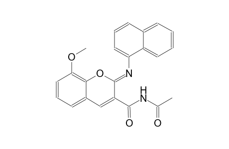 N-{[(2Z)-8-methoxy-2-(1-naphthylimino)-2H-chromen-3-yl]carbonyl}acetamide