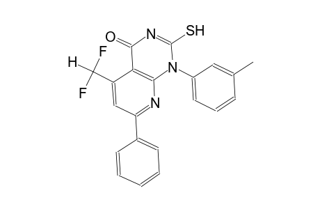 pyrido[2,3-d]pyrimidin-4(1H)-one, 5-(difluoromethyl)-2-mercapto-1-(3-methylphenyl)-7-phenyl-