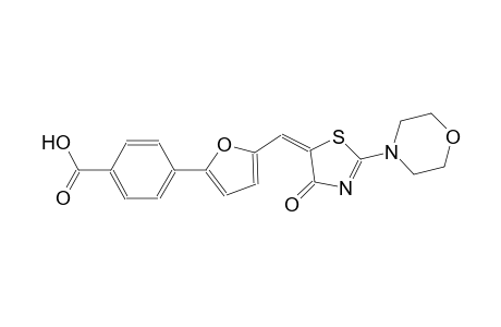 4-{5-[(E)-(2-(4-morpholinyl)-4-oxo-1,3-thiazol-5(4H)-ylidene)methyl]-2-furyl}benzoic acid