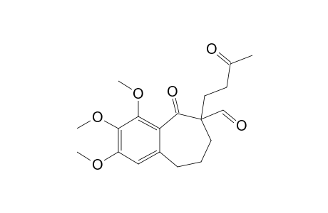 6-Formyl-6,7,8,9-tetrahydro-2,3,4-trimethoxy-6-(3'-oxobutyl)-5H-benzocyclohepten-5-one