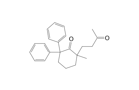 Cyclohexanone, 2-methyl-2-(3-oxobutyl)-6,6-diphenyl-