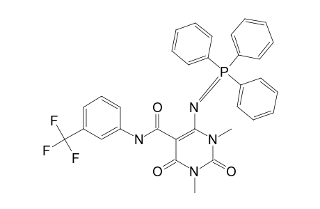 6-TRIPHENYLPHOSPHORANYLIDENEAMINO-5-(3-TRIFLUOROMETHYLPHENYL)-AMIDOPYRIMIDINE-2,4-(1H,3H)-DIONE