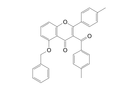 2-(4-Methylphenyl)-3-(4-methylphenyl)carbonyl-5-phenylmethoxy-chromen-4-one