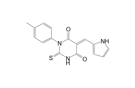 (5E)-1-(4-methylphenyl)-5-(1H-pyrrol-2-ylmethylene)-2-thioxodihydro-4,6(1H,5H)-pyrimidinedione