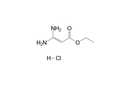 2-Propenoic acid, 3,3-diamino-, ethyl ester, monohydrochloride