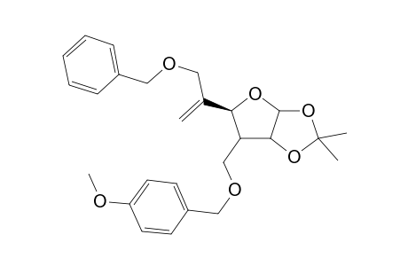 .alpha.-D-ribo-Hexofuranose, 3,5-dideoxy-3-[[(4-methoxyphenyl)methoxy]methyl]-5-methylene-1,2-O-(1-methylethylidene)-6-O-(phenylmethyl)-
