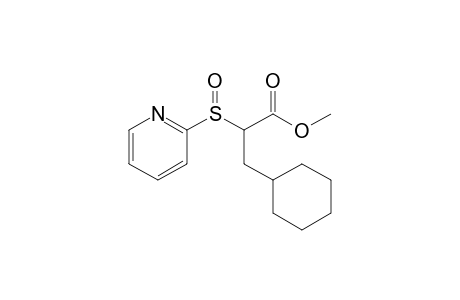 Methyl 3-cyclohexyl-2-(pyrid-2'-sulfinyl)propanoate