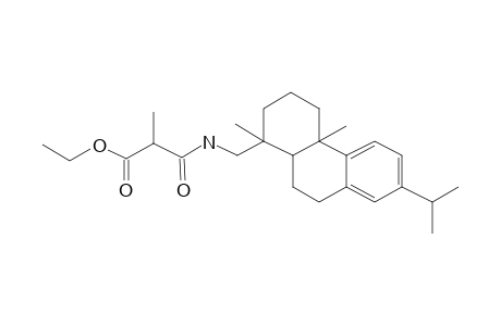 Propanedioic acid monoamide, N-[1-(1,2,3,4,4A,9,10,10A-octahydro-1,4A-dimethyl-7-isopropylphenanthren-1-yl)methyl]-2-methyl-, ethyl ester