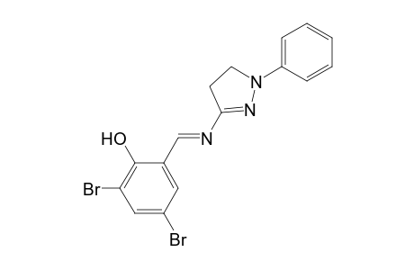 2,4-Dibromo-6-[(1-phenyl-4,5-dihydro-1H-pyrazol-3-ylimino)-methyl]-phenol