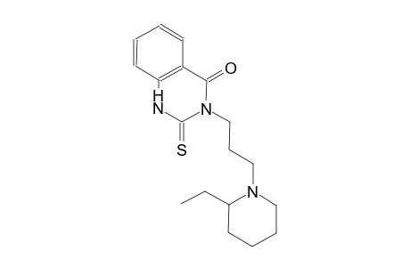 4(1H)-quinazolinone, 3-[3-(2-ethyl-1-piperidinyl)propyl]-2,3-dihydro-2-thioxo-