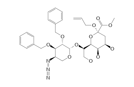 METHYL-4-AZIDO-2,3-DI-O-BENZYL-4-DEOXY-BETA-L-ARABINOPYRANOSYL-(1->7)-(ALLYL-3-DEOXY-ALPHA-D-MANNO-OCT-2-ULOPYRANOSIDE)-ONATE