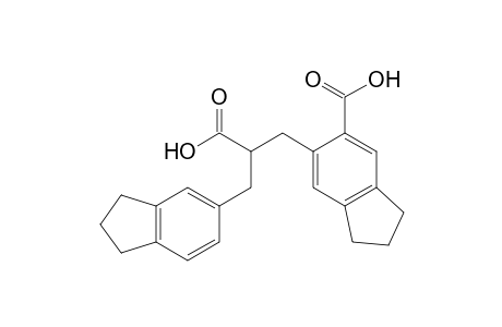 6-[2-(2,3-dihydro-1H-inden-5-ylmethyl)-3-hydroxy-3-oxopropyl]-2,3-dihydro-1H-indene-5-carboxylic acid
