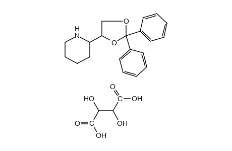 2-(2,2-DIPHENYL-1,3-DIOXOLAN-4-YL)PIPERIDINE, TARTRATE (1:1)