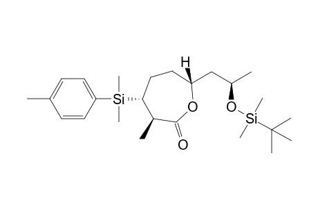 (3R,4R,7R)-7-[(2R)-2-[tert-butyl(dimethyl)silyl]oxypropyl]-4-[dimethyl(p-tolyl)silyl]-3-methyl-oxepan-2-one