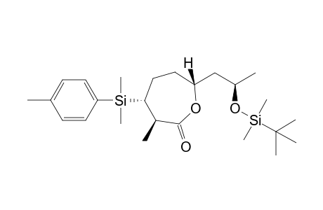 (3R,4R,7R)-7-[(2R)-2-[tert-butyl(dimethyl)silyl]oxypropyl]-4-[dimethyl(p-tolyl)silyl]-3-methyl-oxepan-2-one