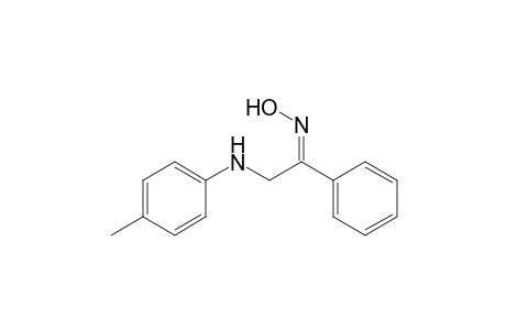Ethanone, 2-[(4-methylphenyl)amino]-1-phenyl-, oxime, (Z)-