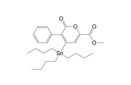 6-Oxo-5-phenyl-4-tributylstannyl-6H-pyran-2-carboxylic acid methyl ester
