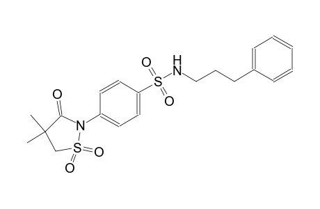 benzenesulfonamide, 4-(4,4-dimethyl-1,1-dioxido-3-oxo-2-isothiazolidinyl)-N-(3-phenylpropyl)-