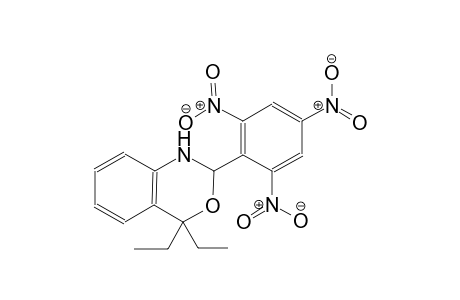 2H-3,1-benzoxazine, 4,4-diethyl-1,4-dihydro-2-(2,4,6-trinitrophenyl)-