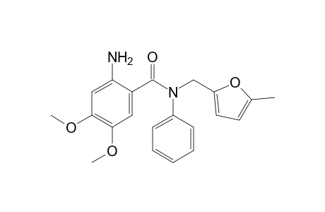 2-Amino-4,5-dimethoxy-N-[(5-methyl-2-furyl)methyl]-N-phenylbenzamide