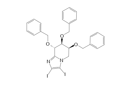 (6S,7S,8S)-6,7,8-TRIS-(BENZYLOXY)-2,3-DIIODO-5,6,7,8-TETRAHYDROIMIDAZO-[1,2-A]-PYRIDINE