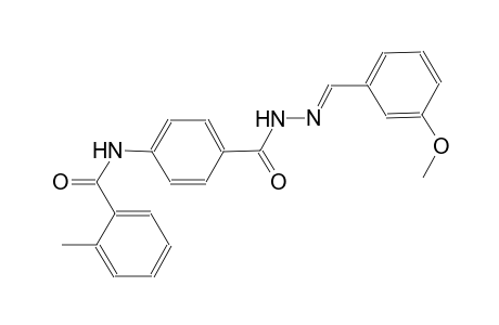 benzoic acid, 4-[(2-methylbenzoyl)amino]-, 2-[(E)-(3-methoxyphenyl)methylidene]hydrazide