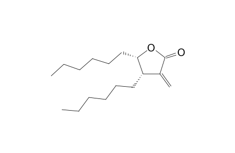 cis-4,5-Dihexyl-4,5-dihydro-3-methlene-2(3H)-furanone