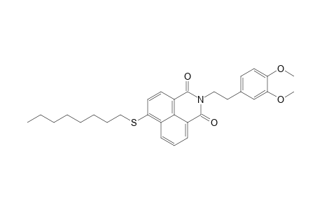N-(3,4-dimethoxyphenethyl)-4-(octylthio)naphthalimide