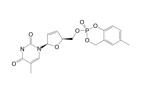 [S(P)]-5-METHYL-CYCLO-SAL-3'-DEOXY-2',3'-DIDEHYDROTHYMIDINE