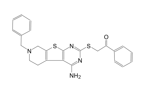 ethanone, 2-[[4-amino-5,6,7,8-tetrahydro-7-(phenylmethyl)pyrido[4',3':4,5]thieno[2,3-d]pyrimidin-2-yl]thio]-1-phenyl-