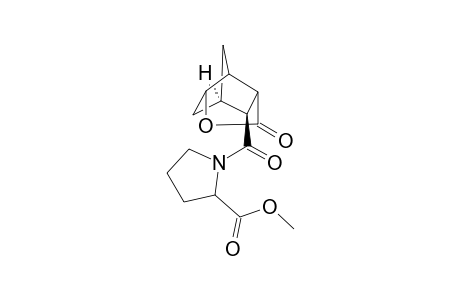 1-((1R,9S)-5-Oxo-4-oxa-tricyclo[4.2.1.0*3,7*]nonane-9-carbonyl)-pyrrolidine-2-carboxylic acid methyl ester