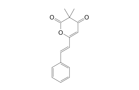 3,3-DIMETHYL-6-(2-PHENYLETHYL)-2H-PYRAN-2,4(3H)-DIONE