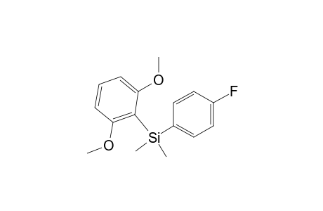 2-[Dimethyl-(p-fluorophenyl)silyl]-1,3-dimethoxybenzene
