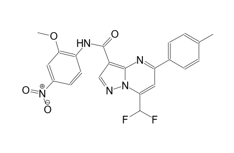 7-(difluoromethyl)-N-(2-methoxy-4-nitrophenyl)-5-(4-methylphenyl)pyrazolo[1,5-a]pyrimidine-3-carboxamide