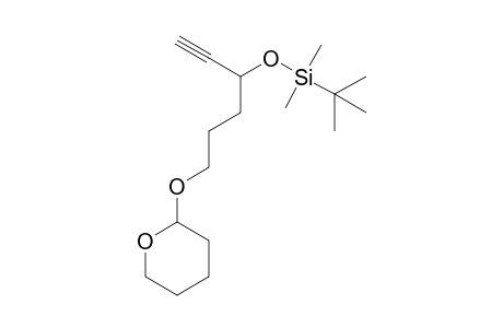 tert-Butyldimethyl-{1-[3-(tetrahydropyran-2-yloxy)]propyl-1-prop-2-ynyloxy}silane