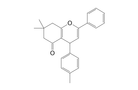 5-Oxo-4-(p-tolyl)-2-phenyl-7,7-dimethyl-5,6,7,8-tetrahydro-4H-benzo[b]pyran