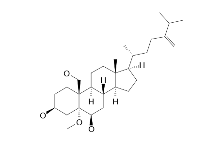 NEBROSTEROID-P;5-ALPHA-METHOXY-24-METHYLENE-CHOLESTAN-3-BETA,6-BETA-19-TRIOL