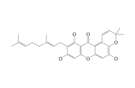 ALLANXANTHONE-B;2-GERANYL-1,3,6-TRIHYDROXY-2',2'-DIMETHYLPYRANO-[5',6':7,8]-XANTHONE