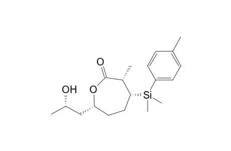 (3S,4R,7R)-4-[dimethyl(p-tolyl)silyl]-7-[(2S)-2-hydroxypropyl]-3-methyl-oxepan-2-one