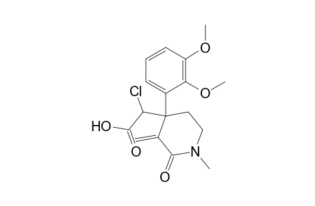4-(Carboxychloromethyl)-4-(2,3-dimethoxyphenyl)-1-methyl-3-methylene-2-piperidinone