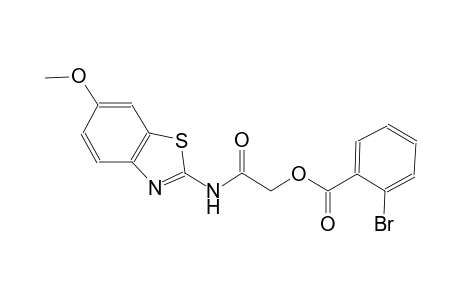 2-[(6-Methoxy-1,3-benzothiazol-2-yl)amino]-2-oxoethyl 2-bromobenzoate