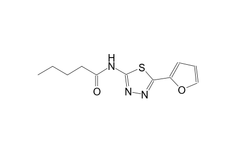 N-[5-(2-furyl)-1,3,4-thiadiazol-2-yl]pentanamide